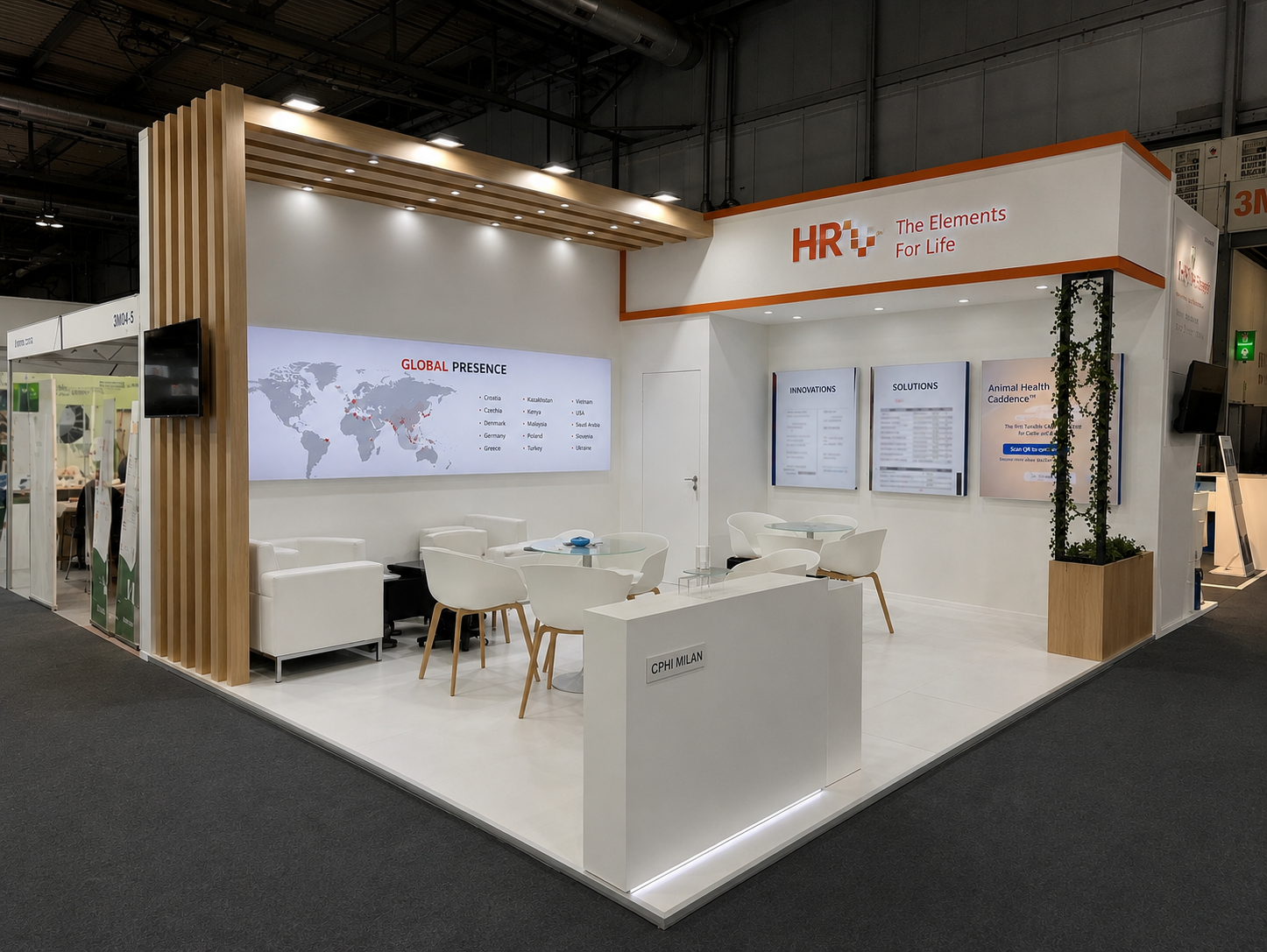 HRV booth at CPHI Milan